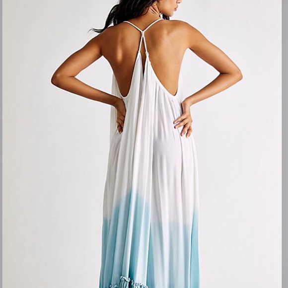 Free People Jen’s Pirate Booty Ombre Dipped Dye Krishna Maxi Dress - Picture 2 of 8